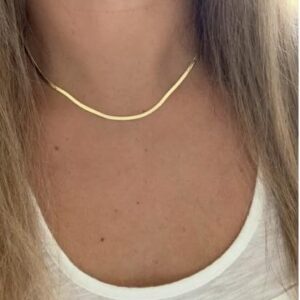 Thin Light Weighted Gold Plated Gold Chain